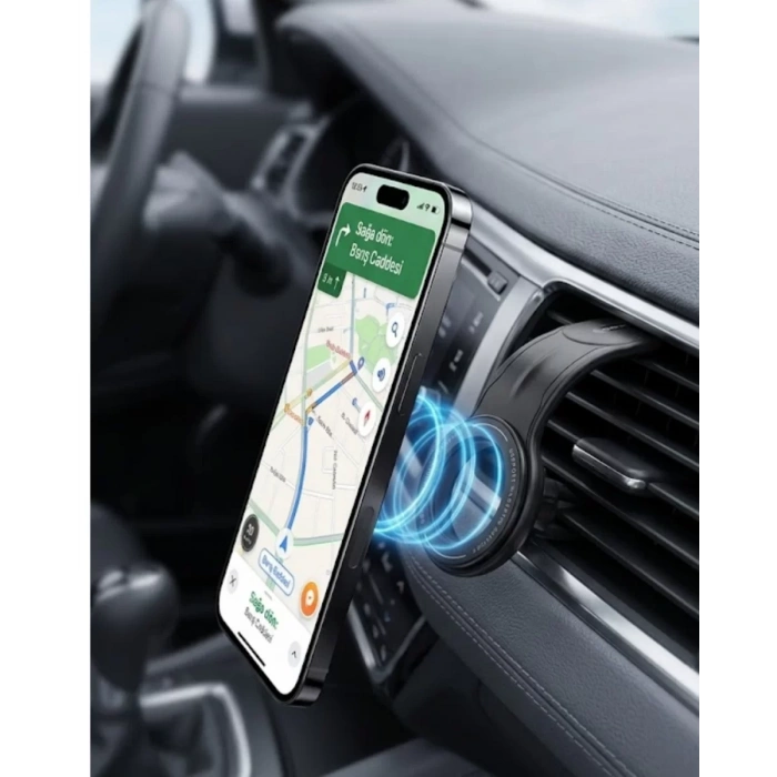 VipMarketim Manyetik Araç Telefon Tutucu 360 Derece Döner Güçlü Mıknatıslı Stand