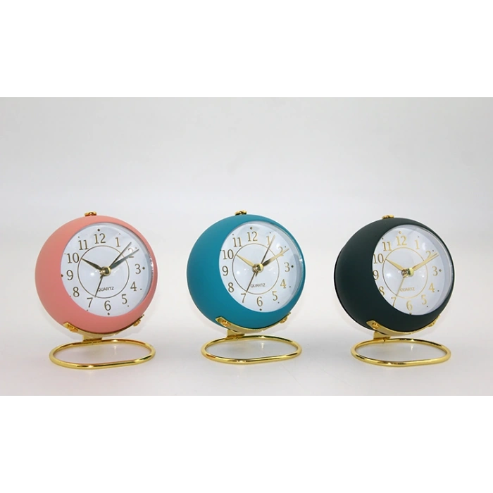 VipMarketim Masa Üstü Metal Çalar Saat