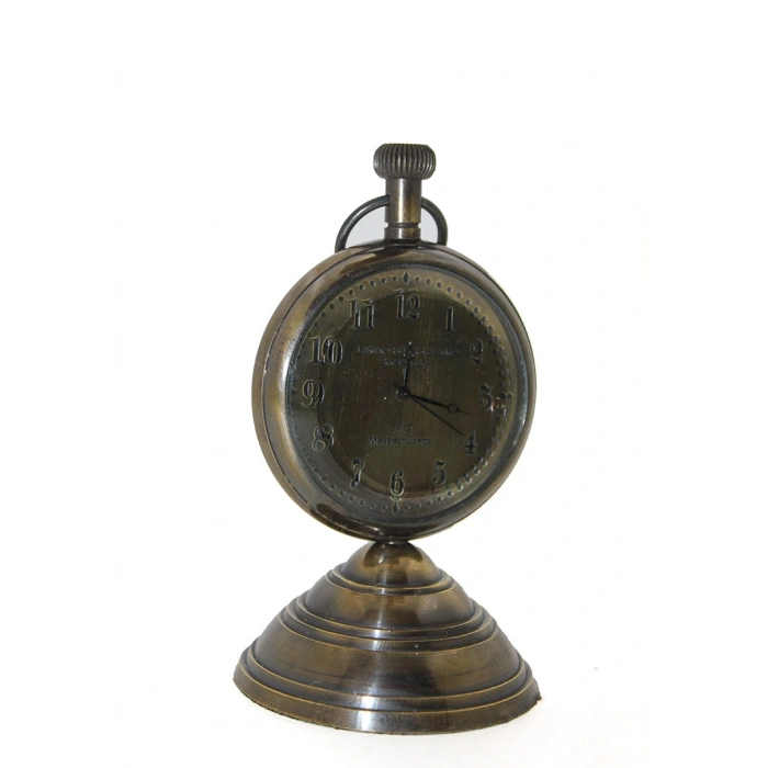 VipMarketim Masa Üstü Pirinç Saat Model 3