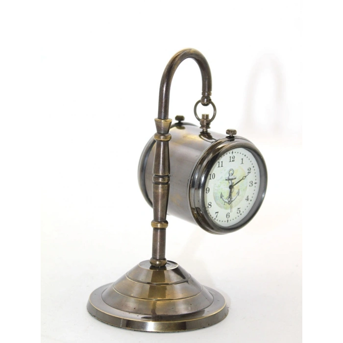 VipMarketim Masa Üstü Pirinç Saat Model 8