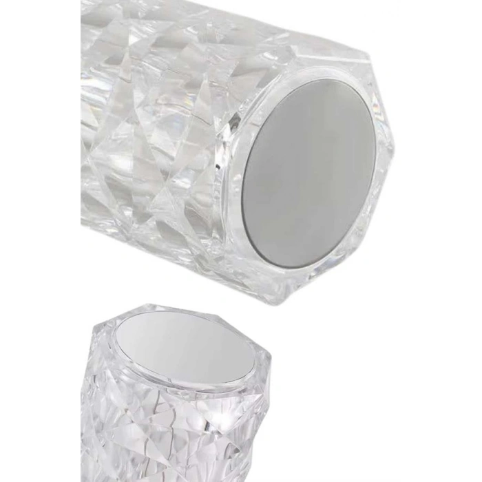 VipMarketim Masa ve Gece Lambası Şık ve Dayanıklı Sensörlü Şarjlı Kristal Lamba