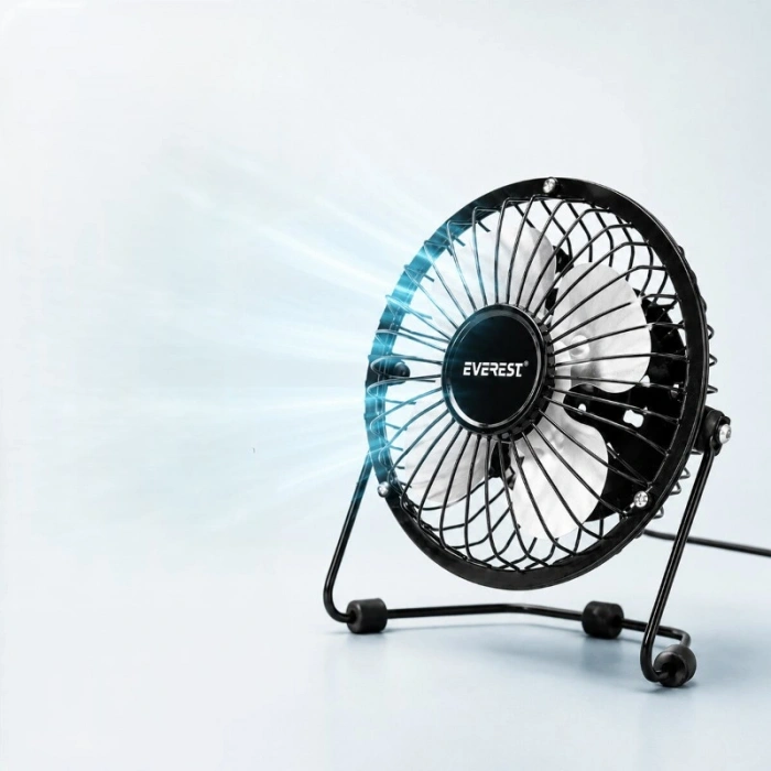 VipMarketim Masaüstü Mini USB Fan - Metal Gövdeli - Ultra Sessiz