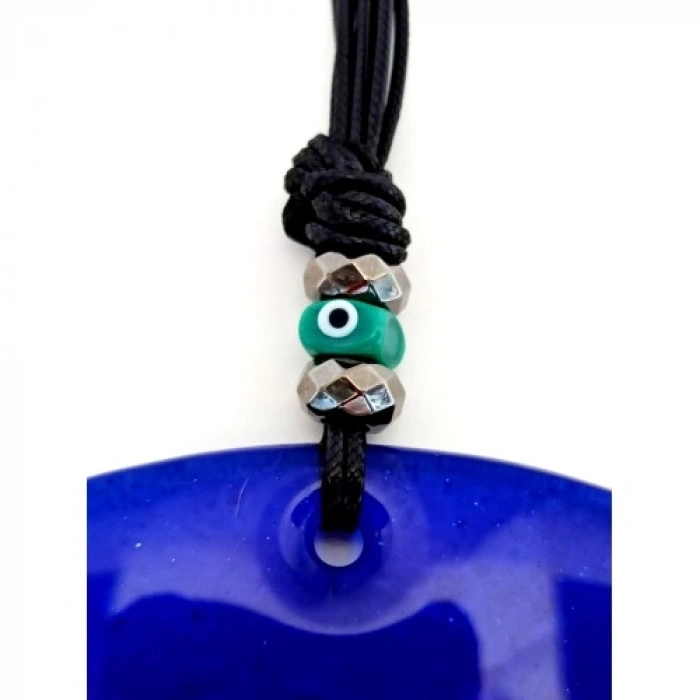 VipMarketim Mavi Cam Nazar Boncuklu 20 Santimetre El Yapımı Duvar Süsü