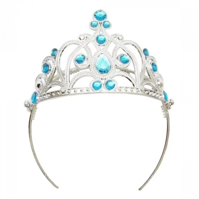 VipMarketim Mavi Taşlı Prenses Tacı
