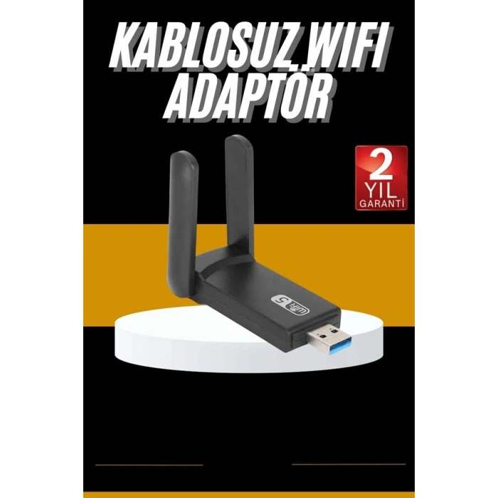 VipMarketim Mbps Wifi Alıcı Kablosuz Wifi Adaptörü Çift Band Çift Antenli