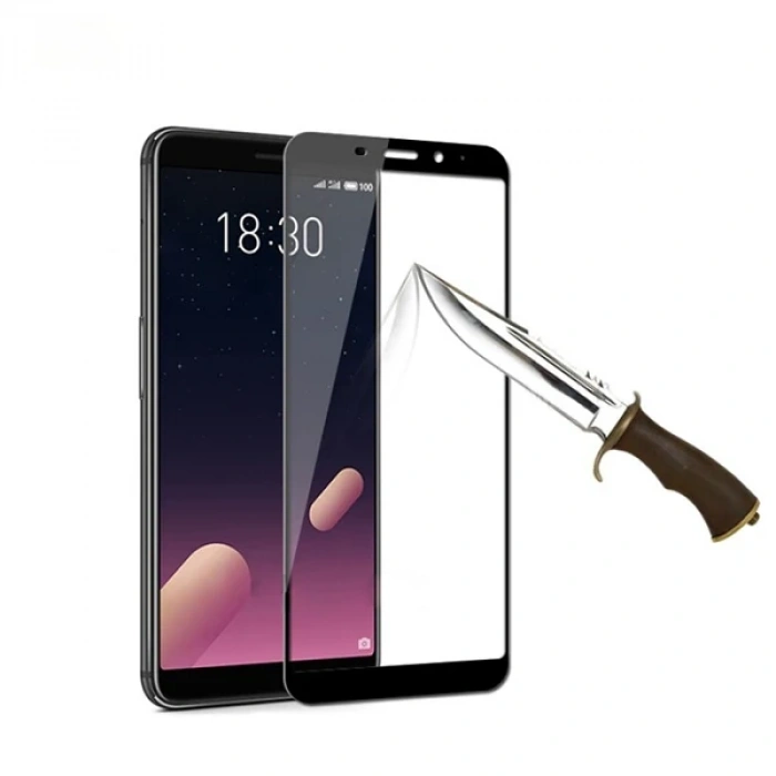 VipMarketim Meizu M6s 3d Full Kaplama Kırılmaz Cam Ekran Koruyucu-(5775)