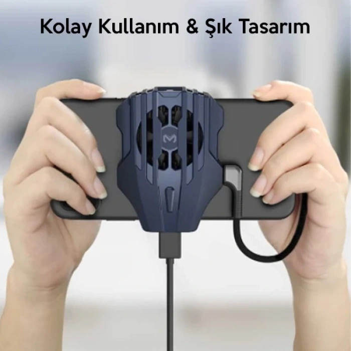 VipMarketim MEMO DL02 Telefonu Soğutma Fanı Radyatör (İPhone Kablo İle)-(5775)