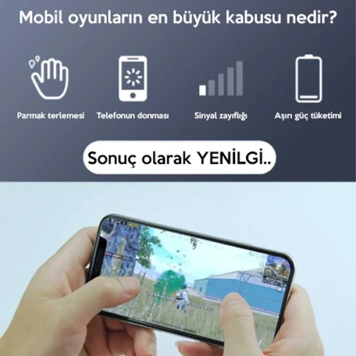 VipMarketim MEMO DL02 Telefonu Soğutma Fanı Radyatör (Type-C Kablo İle)-(5775)