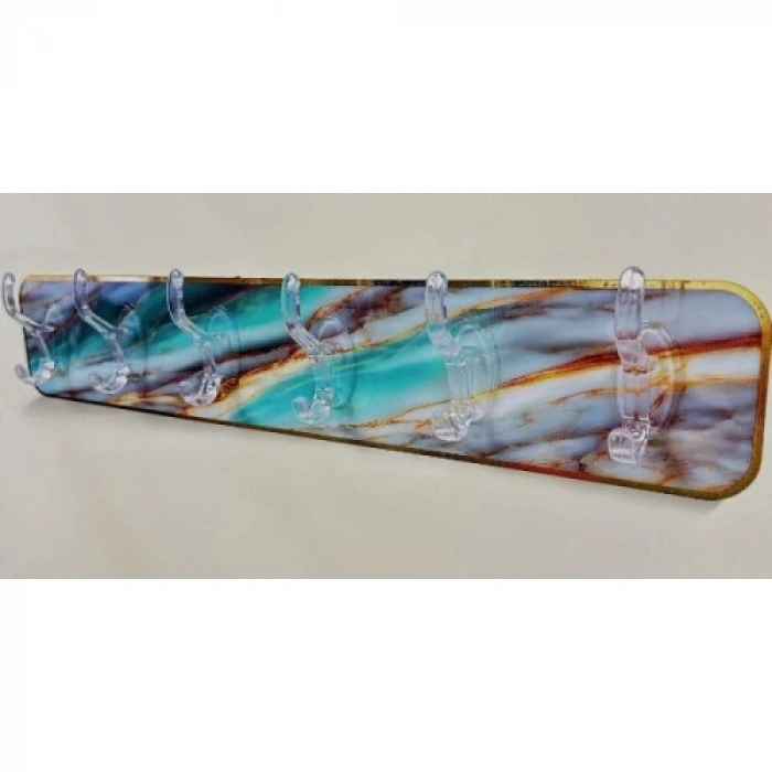 VipMarketim Mermer Desenli Yapışkanlı Askılık