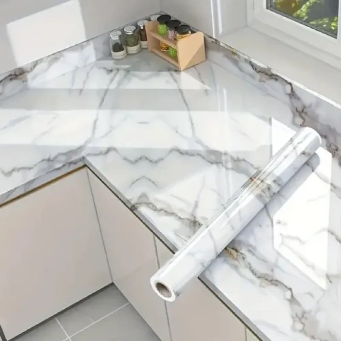 VipMarketim Mermer Desenli Yapışkanlı Folyo 60cm x 5m