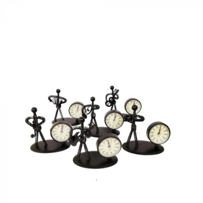 VipMarketim Metal Adam Masaüstü Saat