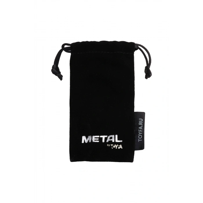 VipMarketim Metal   Anal Plug, Metal, siyah, kırmızı kristalli, 8,2 cm, Ø3,4 cm, 85 g