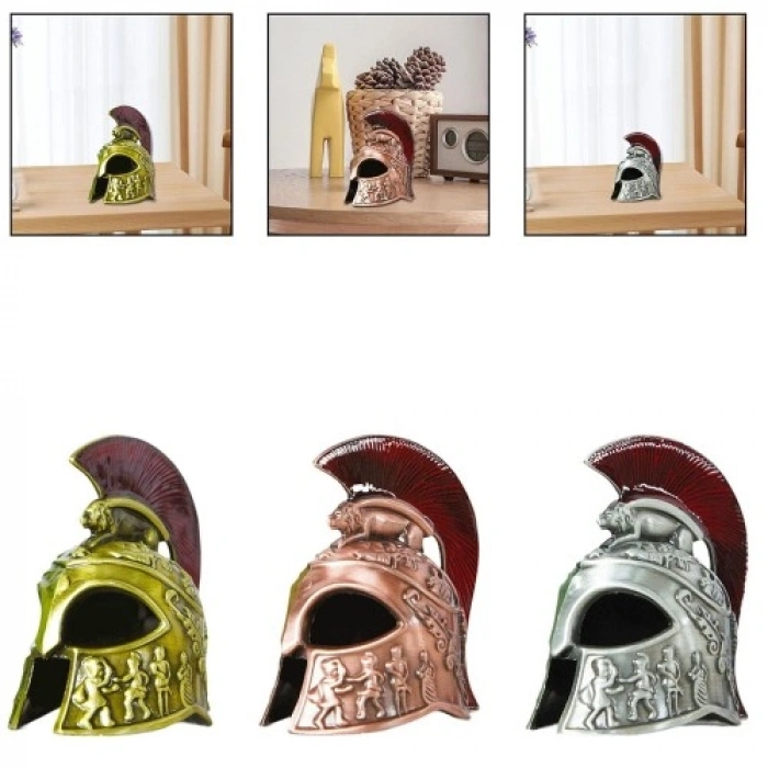 VipMarketim Metal Dekoratif Şövalye Miğferi