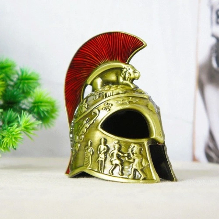 VipMarketim Metal Dekoratif Şövalye Miğferi