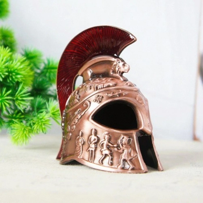 VipMarketim Metal Dekoratif Şövalye Miğferi