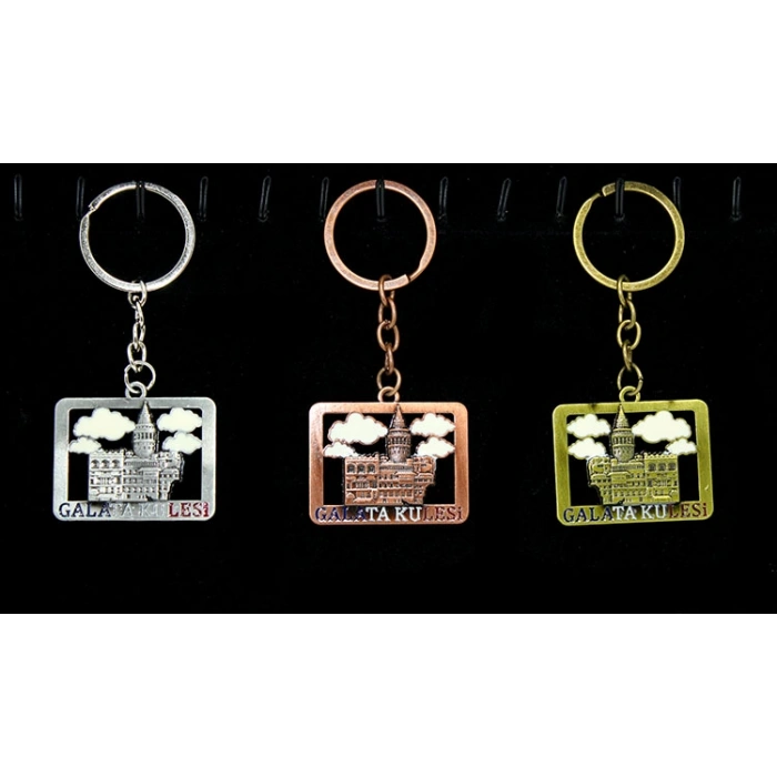 VipMarketim Metal Galata Kulesi Anahtarlık Model 1
