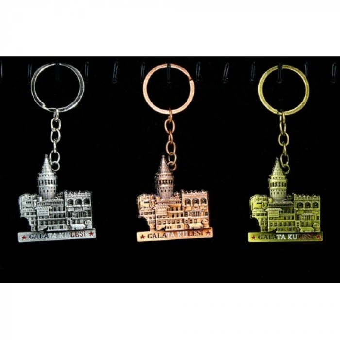 VipMarketim Metal Galata Kulesi Anahtarlık Model 4