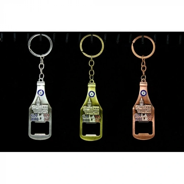 VipMarketim Metal Galata Kulesi Anahtarlık Ve Açacak Model 1