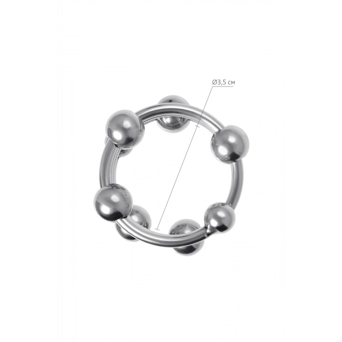 VipMarketim Metal penis başı halkası, Metal, gümüş, Ø 3,5cm