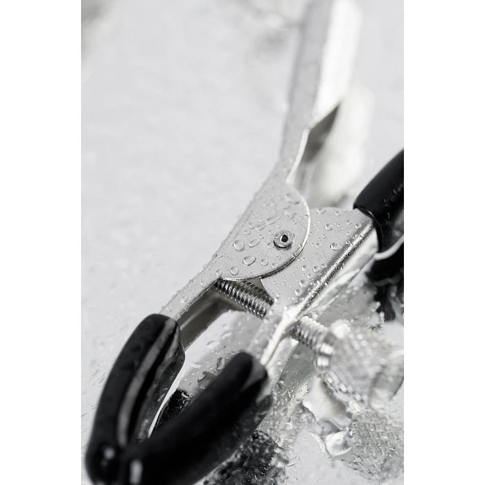 VipMarketim Metal Penis Halkalı Meme Kelepçeleri, gümüş, 60 cm