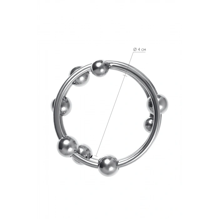 VipMarketim Metal  penis Halkası, Metal, gümüş, Ø 4cm