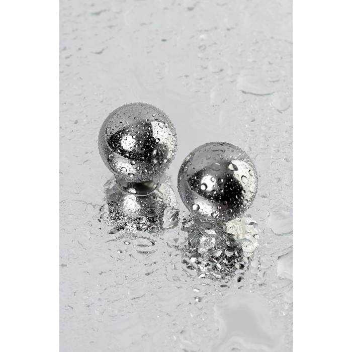 VipMarketim Metal  Vajinal Topları, Tıbbi Çelik, Gümüş, Ø 2,5 cm