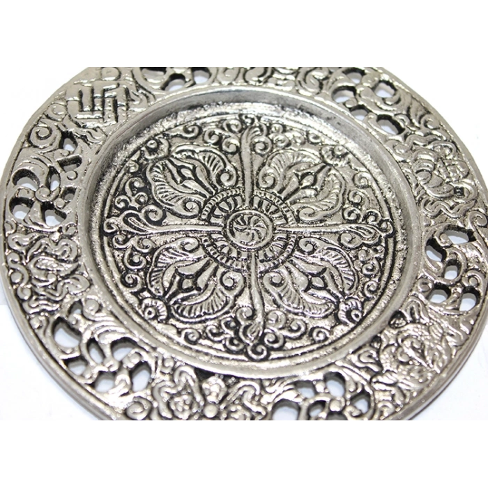 VipMarketim Metal Yuvarlak Tütsülük Model 8