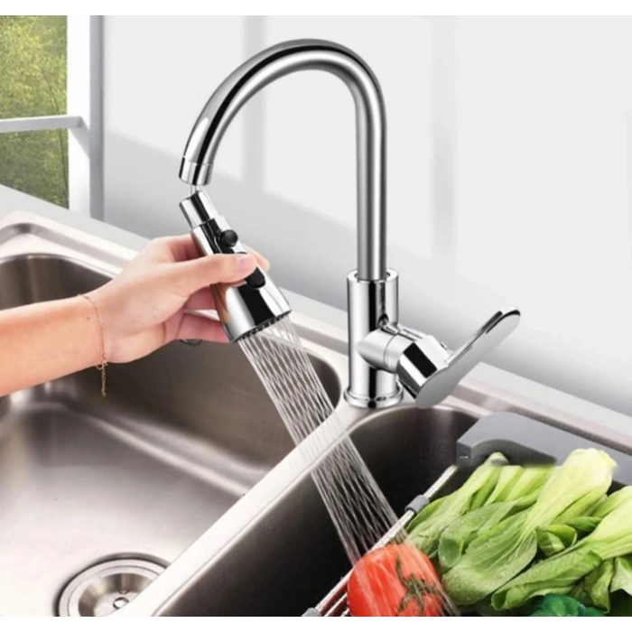 VipMarketim Metalik Musluk Başlığı 3 Fonksiyon