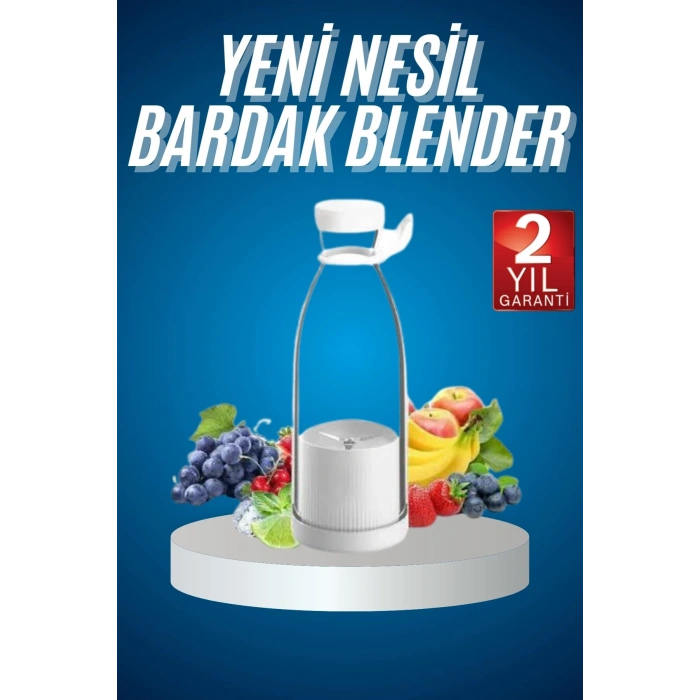 VipMarketim Meyve Sıkacağı Taşınabilir USB Elektrikli Blender Mini