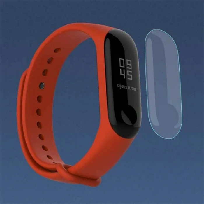 VipMarketim Mijobs Mi Band 3 Darbe Emici Ekran Koruyucu 2 Adet Set-(5775)