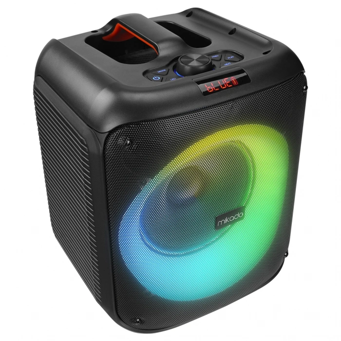 VipMarketim MIKADO MD-BT51 BOMBIX 60W Taşınabilir BT/USB/TF/TWS RGB Aydınlatma Dahil Batarya Toplantı Parti Açık Hava Speaker. Kablolu Mikrofon Hediyeli(1923)