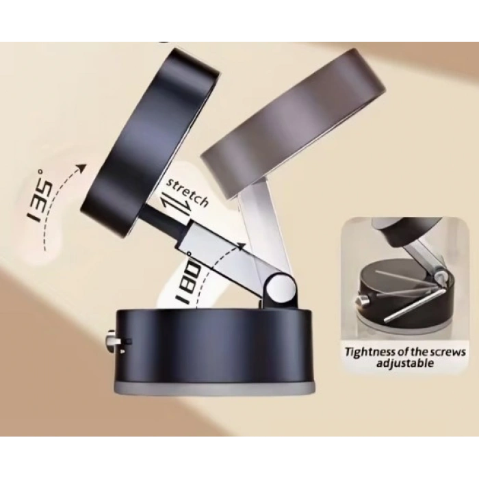 VipMarketim Mıknatıslı Katlanabilir Telefon Tutucu - Torpido ve Cam Uyumlu