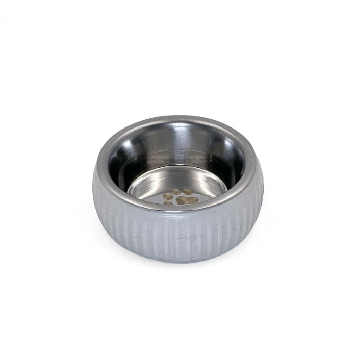 VipMarketim Mikopet Organik Seramik Mama Kabı Gri