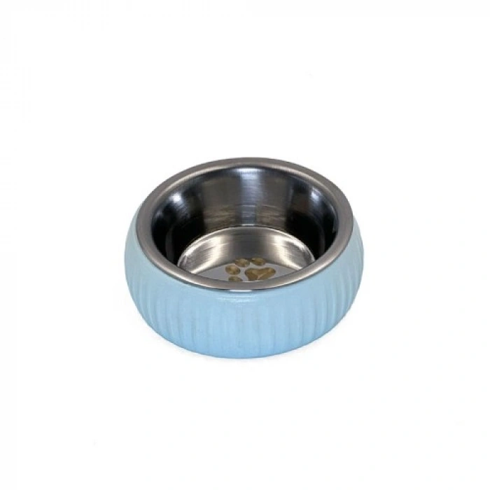 VipMarketim Mikopet Organik Seramik Mama Kabı Mavi