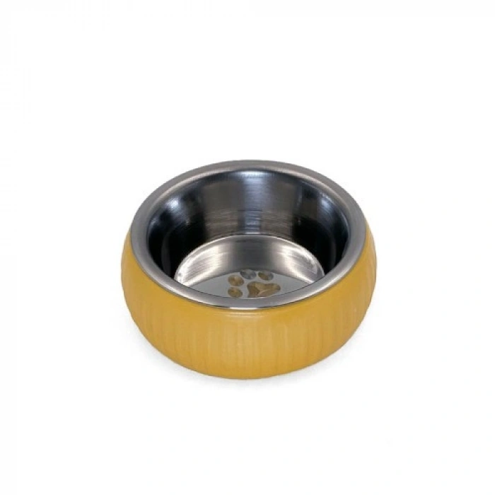 VipMarketim Mikopet Organik Seramik Mama Kabı Sarı