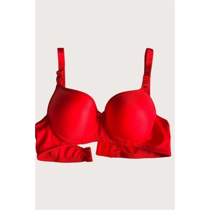 VipMarketim Mikro Kumaş İçi Boş Balenli Günlük Tek Desteksiz Sütyen