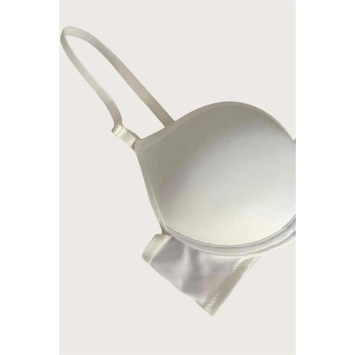 VipMarketim Mikro Kumaş Push Up Dolgulu Balenli Günlük Tek Destekli Sütyen