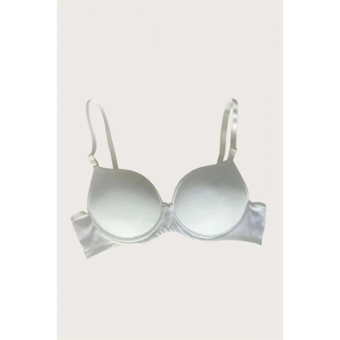 VipMarketim Mikro Kumaş Push Up Dolgulu Balenli Günlük Tek Destekli Sütyen