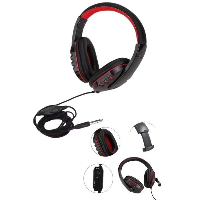 VipMarketim Mikrofonlu Gamer Kulaklık Oyuncu Kulaklığı Yüksek Ses Kaliteli Stereo Yumuşak Yastıklar