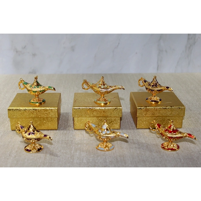 VipMarketim Mineli Metal Alaaddin Lambası Model 2