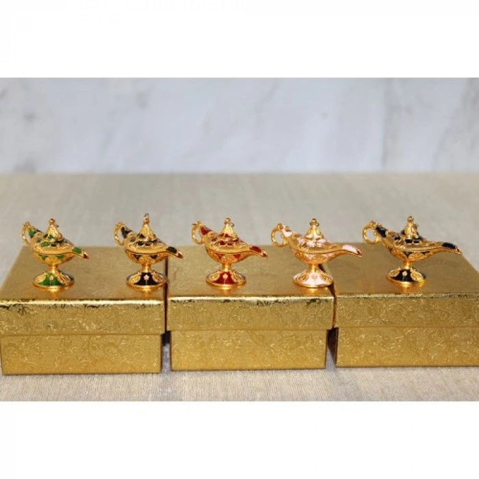 VipMarketim Mineli Metal Alaaddin Lambası Model 6