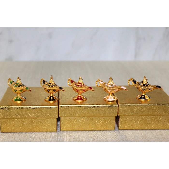 VipMarketim Mineli Metal Alaaddin Lambası Model 6