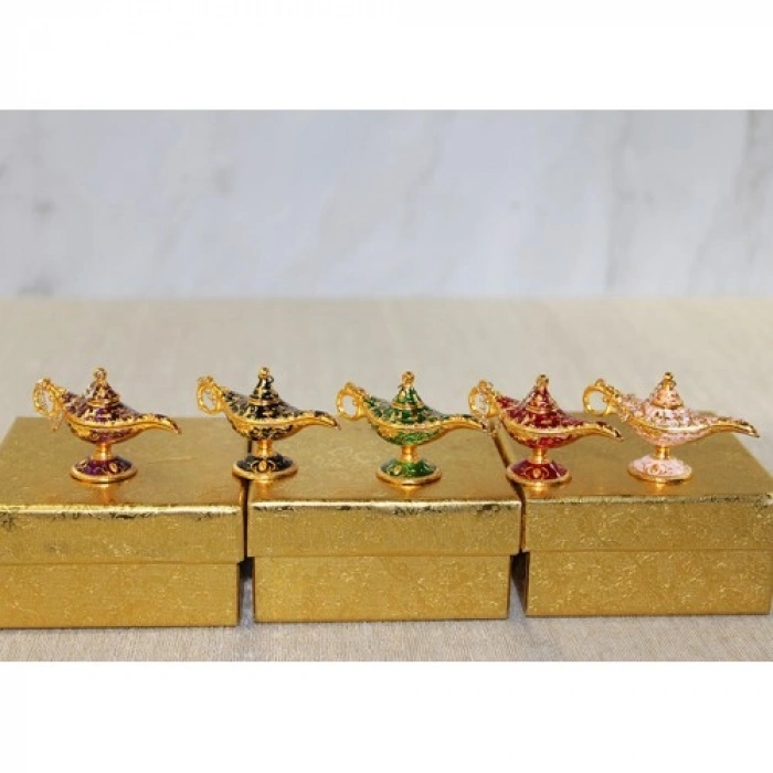 VipMarketim Mineli Metal Alaaddin Lambası Model 8