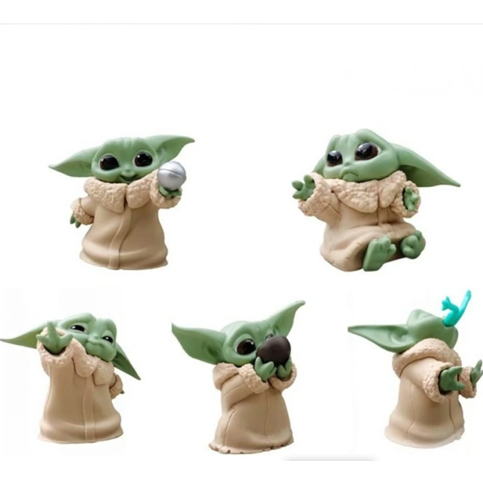 VipMarketim Mini Baby Yoda Figür 6 Adet