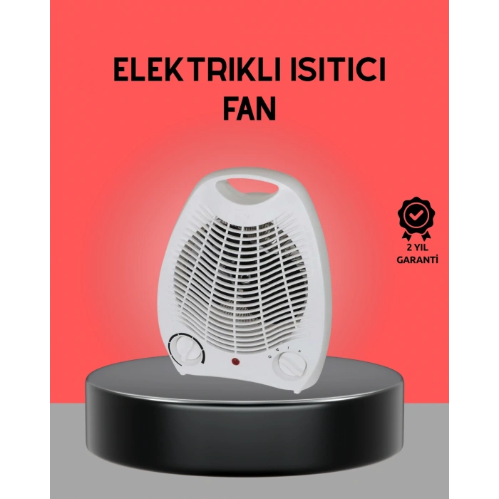 VipMarketim Mini Elektrikli Isıtıcı 2000W – Termostatlı Fanlı Isıtma Taşınabilir Tasarım