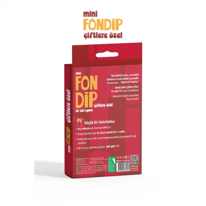 VipMarketim Mini Fondip Çiftlere Özel Eğlenceli Kart Oyunu