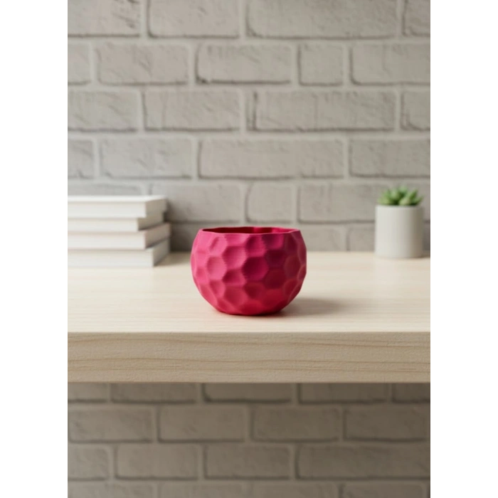 VipMarketim Mini Mor Dekoratif Saksı 5 cm Modern Masaüstü Bitki Saksısı