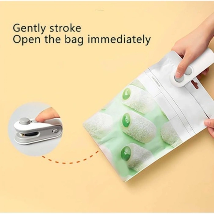 VipMarketim Mini Şarj Edilebilir Poşet Kapatıcı ve Kesici