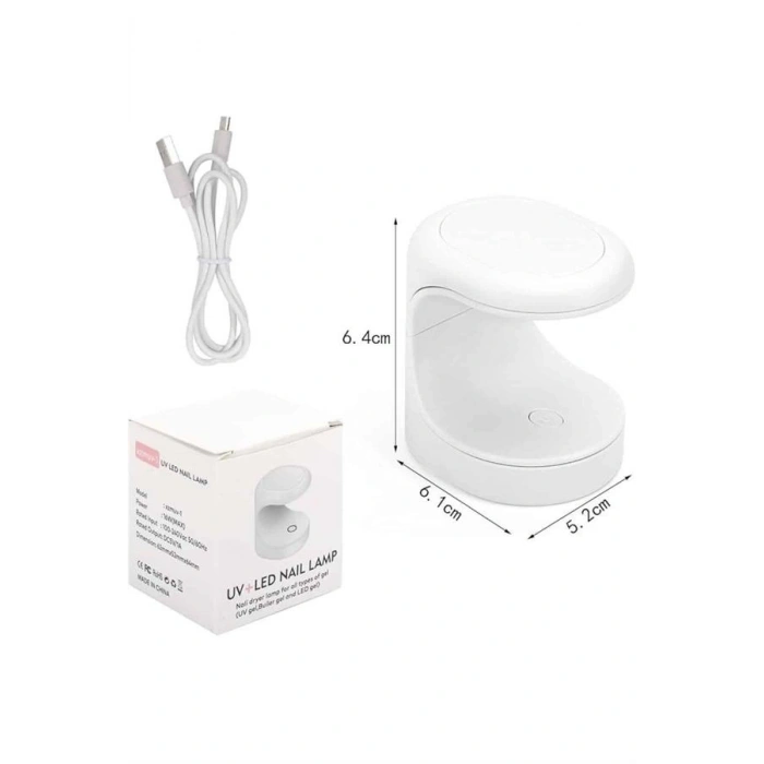 VipMarketim Mini Taşınabilir Kalıcı Oje Jel Tırnak Kurutucu Fototerapi Makinesi