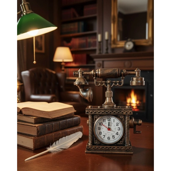 VipMarketim Modern Tasarımlı Çalar Saat Dekoratif ve İşlevsel Masa Saati